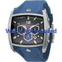 Diesel horlogeband DZ4164 Silicoon Blauw 28mm - thumbnail