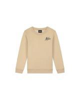 Malelions Sweater signature gestreept - Licht bruin / Navy blauw - thumbnail