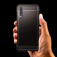 Spigen - Samsung Galaxy A50 Hoesje - Back Case Rugged Armor Zwart - thumbnail