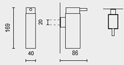 Zack Linea Zeepdispenser polish 190 ml