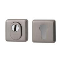 Hardbrass QBE SKG3 veiligheidsrozetten vierkant met kerntrekbeveiliging - PVD Inox - thumbnail