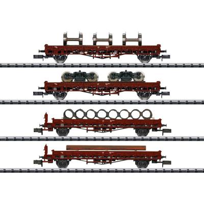 MiniTrix T18707 Lageboordwagen van de DB, MHI 3-delige set MiniTrix T18707 Lageboordwagen van de DB, MHI 3-delige set
