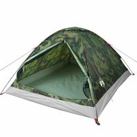 VidaXL Koepeltent 4-persoons waterdicht camouflage - thumbnail