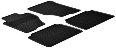 Rubbermatten passend voor Kia Sorento 2002-2009 (G-Design 4-delig + montageclips) GL0232