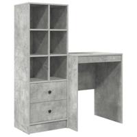 Bureau met lade 2 pcs Beton Grijs - thumbnail
