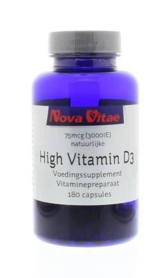 Nova Vitae High Vitamine D3 3000iu 75 Mcg (180ca)