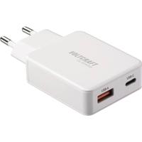 VOLTCRAFT UC-1C1A65W01 USB-oplader 65 W 1x USB-A, 1x USB-C Fast Charge, USB PD 3.0 Wit GaN - thumbnail