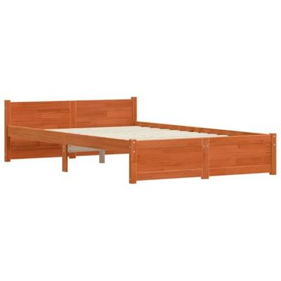Bedframe Wasbruin 135 x 190 cm Massief grenenhout Bedframe Wasbruin 135 x 190 cm Massief grenenhout