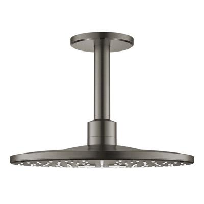 GROHE Rainshower SmartActive 310 Hoofddouche - 31cm - 2 straalsoorten - plafondarm 14.2cm - geborsteld hard graphite 26477al0 GROHE Rainshower SmartActive 310 Hoofddouche - 31cm - 2 straalsoorten - plafondarm 14.2cm - geborsteld hard graphite 26477al0