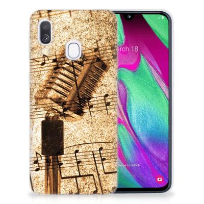Samsung Galaxy A40 | Siliconen hoesje | met foto Bladmuziek