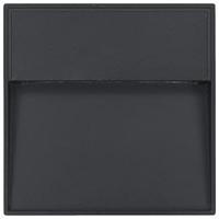 LED-buitenwandlampen 2 st 3 W vierkant zwart - thumbnail