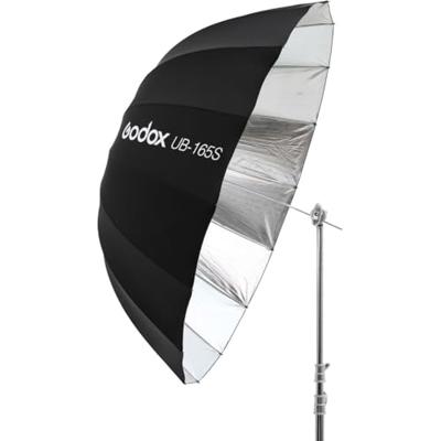 Godox UB-165S - Parabolic reflective studio umbrella silver 165cm Godox UB-165S - Parabolic reflective studio umbrella silver 165cm