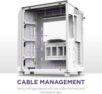 Mid-Tower Case - NZXT - H6 Flow - Dubbele kamer - Luchtkoeling - Wit - thumbnail