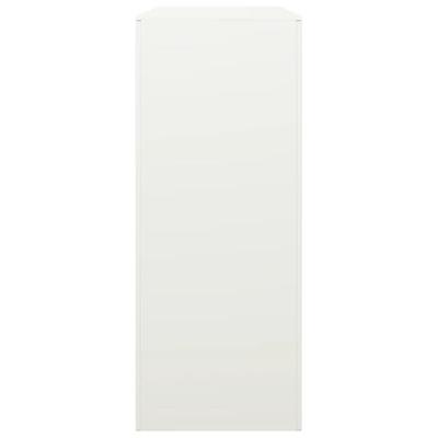 VidaXL Haardhoutrek 100x40x100 cm staal wit VidaXL Haardhoutrek 100x40x100 cm staal wit