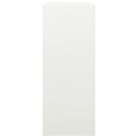 Haardhoutrek 100x40x100 cm staal wit - thumbnail