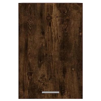 Wandkast 39,5x31x60 cm bewerkt hout gerookt eikenkleurig