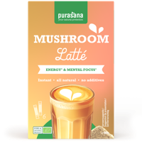 Purasana Instant mushroom latte 6x10g bio 60 Gram - thumbnail