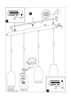 Eglo Eetkamer hanglampBatista 3 - 97587