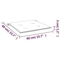 VidaXL Tuinstoelkussens 4 st 40x40x4 cm oxford stof crèmekleurig - thumbnail
