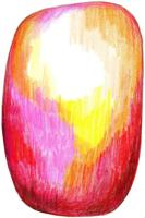 Moooi Carpets - Scribble Red Yellow - 200x300 cm Rond Vloerkleed - thumbnail