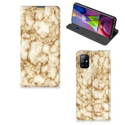 Samsung Galaxy M51 | Standcase | Marmer Goud Samsung Galaxy M51 | Standcase | Marmer Goud