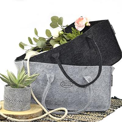 Vaessen Creative • vilten tas grijs