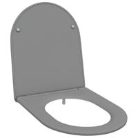 VidaXL Toiletzitting grijs 47 x 36 x 3,4 cm duroplast - thumbnail