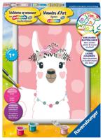 Ravensburger schilderen op nummer lama - thumbnail