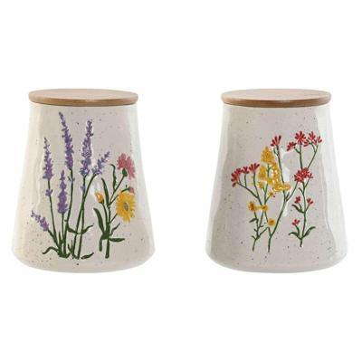 Tin Home ESPRIT Multicolour Blommor Shabby Chic (2 Stuks)