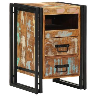 Nachtkastje 40x40x59 cm Massief hout gerecycled