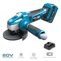 Enzo Koma tools accu haakse slijpmachine | 4.0Ah | 20V | 115mm | Incl. 1x accu en koffer - 6490160 - thumbnail