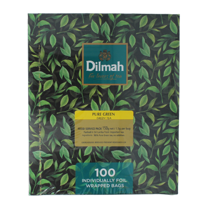 Dilmah Pure green tea 100 Zakjes Dilmah Pure green tea 100 Zakjes