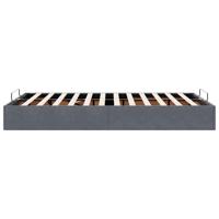 Bedframe zonder matras 120x200 cm fluweel donkergrijs - thumbnail