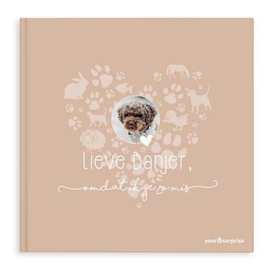 Gepersonaliseerd boek - Lief huisdier, omdat ik je zo mis - Hardcover