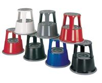 Rolkruk staalplaat rood hoogte met/zonder belasting 430/440 mm bovenste d. 295 m - thumbnail