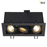 SLV 115530 4024163151504 Inbouwlamp GU10 Zwart (mat) - thumbnail