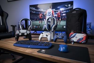 Beschermhoes voor DualSense PS5-controller - Konix - FFF - Siliconen - Duimsteun - Zwart