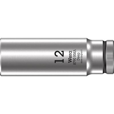 Wera 8790 HMA Deep Hand- en Machinedop met 1/4"-aandrijving, 12 x 50 mm - 05004509001 Wera 8790 HMA Deep Hand- en Machinedop met 1/4"-aandrijving, 12 x 50 mm - 05004509001