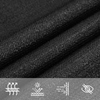 Zonnezeil 160 g/m 3,5x3,5x4,9 m HDPE zwart - thumbnail