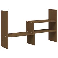 VidaXL Monitorstandaard (39-72)x17x43 cm grenenhout honingbruin - thumbnail