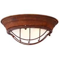 Brilliant 94492/60 Typhoon Plafondlamp LED E27 80 W Roest, Wit - thumbnail