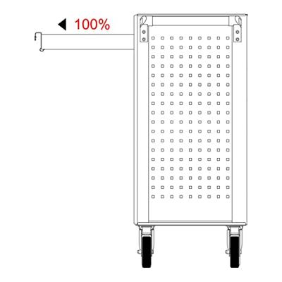 KS Tools 897.7515 Werkplaatswagen Plaatstaal Kleur (specifiek): Zwart, Rood