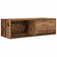 Tv-meubels 2 st 80x31x25,5 cm bewerkt hout oud houtkleurig - thumbnail