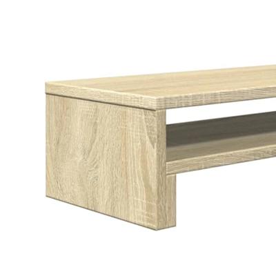 Monitorstandaard 54x22x15 cm bewerkt hout sonoma eikenkleurig Monitorstandaard 54x22x15 cm bewerkt hout sonoma eikenkleurig