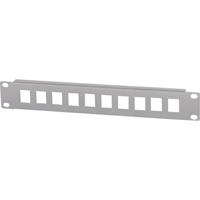 Intellinet 714969 10 poorten Netwerkpatchpaneel 254 mm (10) 1 HE Grijs-wit (RAL 7035) Niet ingericht - thumbnail