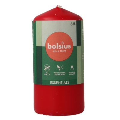 Bolsius Stompkaars 120/58 delicate red 1 Stuks Bolsius Stompkaars 120/58 delicate red 1 Stuks