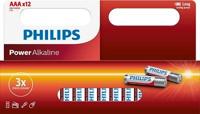 Philips Power Alkaline 12 x AAA batterij - thumbnail
