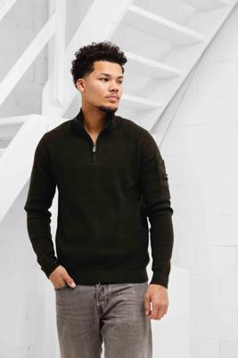 Quotrell D'Azur Halfzip Sweater Heren Groen - Maat L - Kleur: Groen | Soccerfanshop