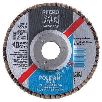 PFERD TOOLS 67712185 PFC 180 A 120 SG STEELOX Lamellenschijf Diameter 180 mm Boordiameter 22.23 mm RVS, Staal 10 stuk(s) PFERD TOOLS 67712185 PFC 180 A 120 SG STEELOX Lamellenschijf Diameter 180 mm Boordiameter 22.23 mm RVS, Staal 10 stuk(s)