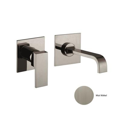 Inbouw Wastafelmengkraan Sanimex Giulini Eenhendel 25.5 cm Inclusief Inbouwdelen Mat Nikkel Sanimex